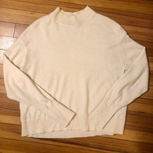 Everlane cashmere crop mockneck